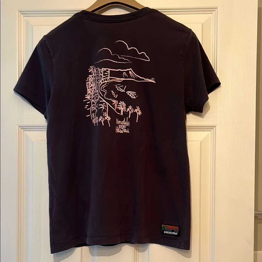 Patagonia Slate Grey Short Sleeve Tee Honolulu 2020 Design Unisex S